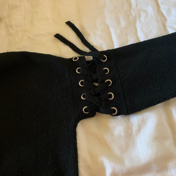 S-Twelve Black oversize sweater - Picture 3 of 4